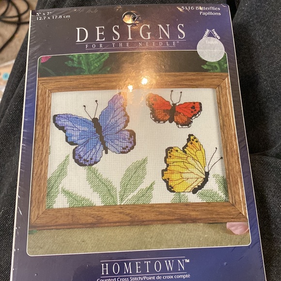 Butterflies Papillons #5116Designs for the Needle Counted Cross Stitch New - Picture 4 of 4